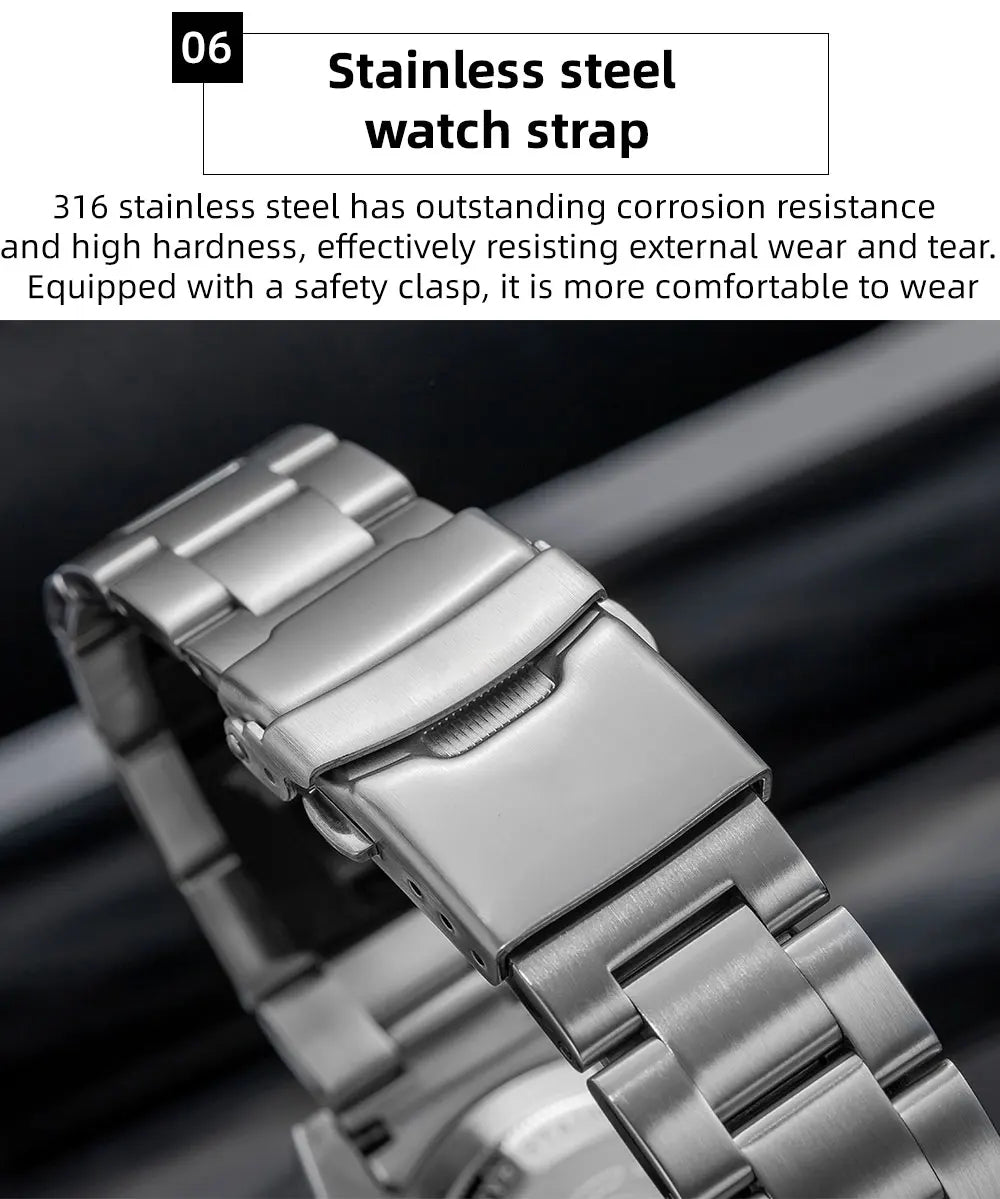 ADDIESDIVE New Diving Watch Men Luminous Cerammic Bezel 316L Stainless Steel 200m Waterproof AR Coated 41mm Quartz Wristwatch