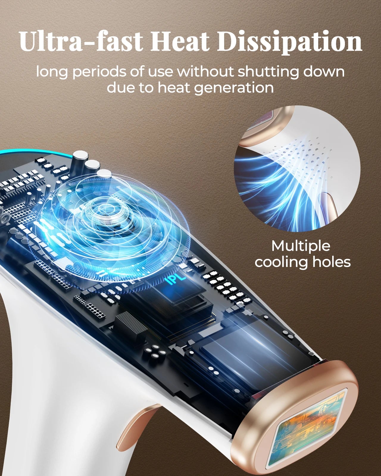 Hair Removal Device IPL Laser epilator 999,900 IPL Flashes, 9 Levels & 2 Modes,Face, Body, Armpits Pulsed Light Hair Remover