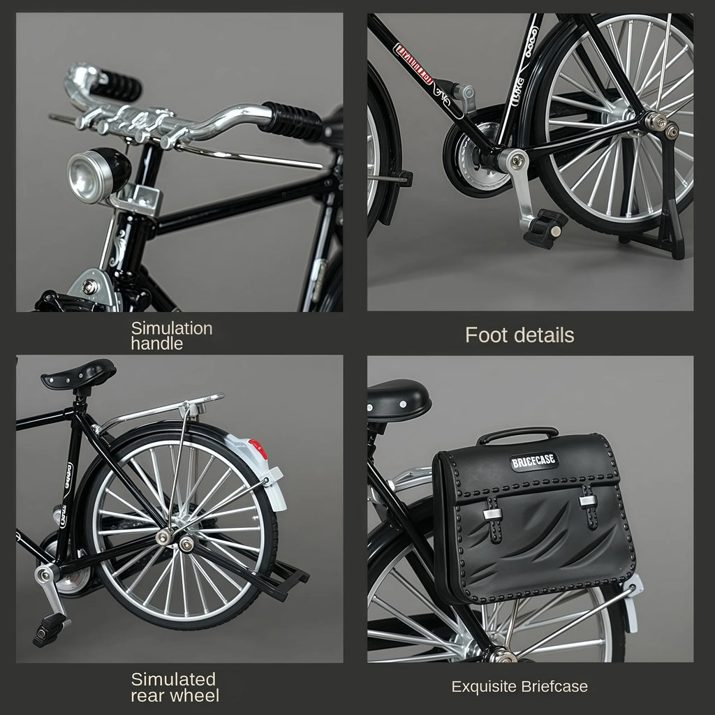 Simulation retro 28 metal die-cast bicycle model creative DIY home decoration 1:10 decoration adult fun toy decoration crafts