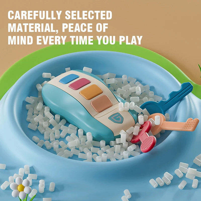 Baby Toy Musical Car Key Pretend Play Baby Vocal Music Toys Smart Remote Car Educational Toys for Children Gift for Newborn