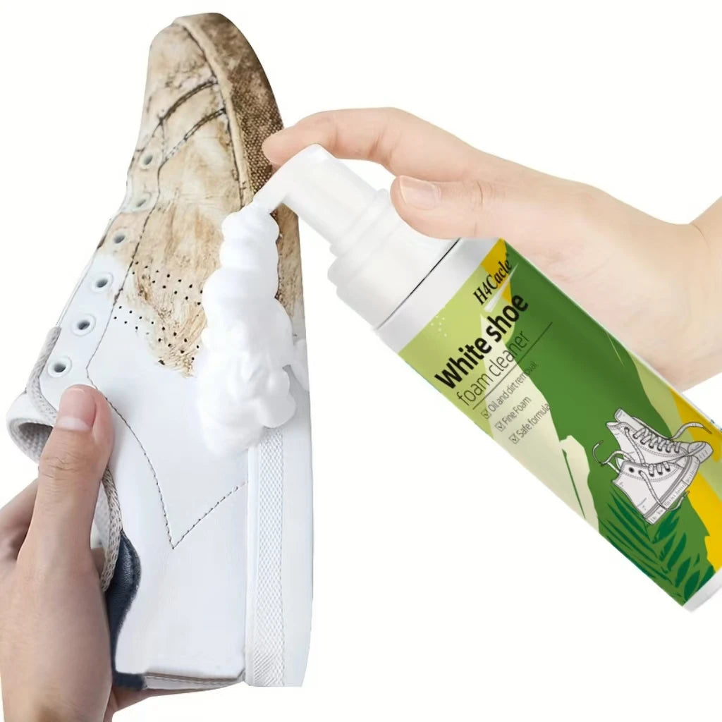 White Shoe Cleaner, Dry Cleaning Foam Decontamination for White Shoes, Boots, Canvas Leather Sneakers Cleaning Shoe Fresheners