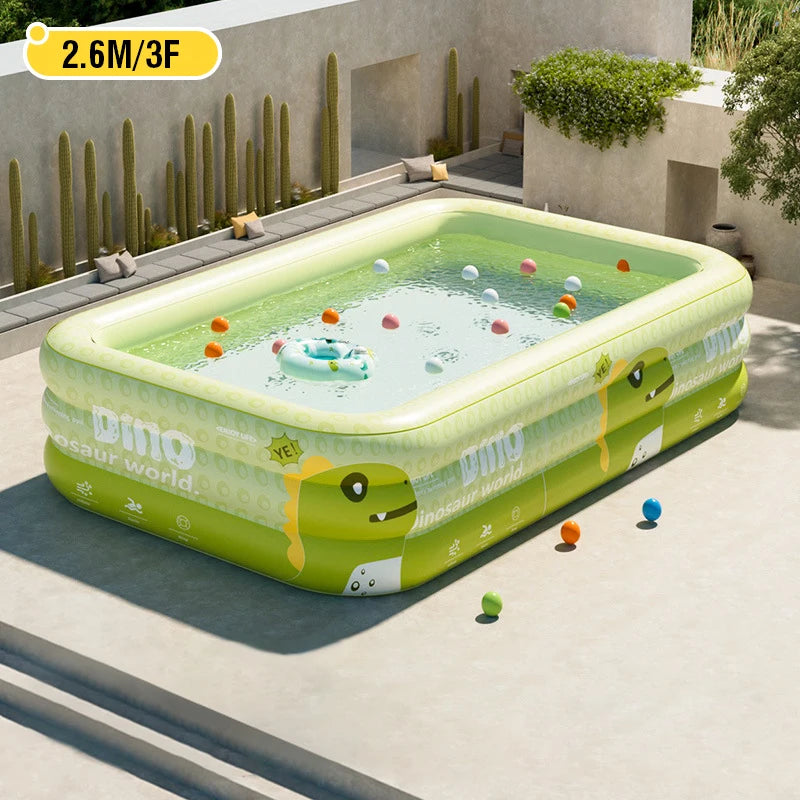 BIG Inflatable Swimming Pool baby Pools 2.6M 1.8M 1.5M Removable Above Ground  Children Large Family Party Pools Outdoor games