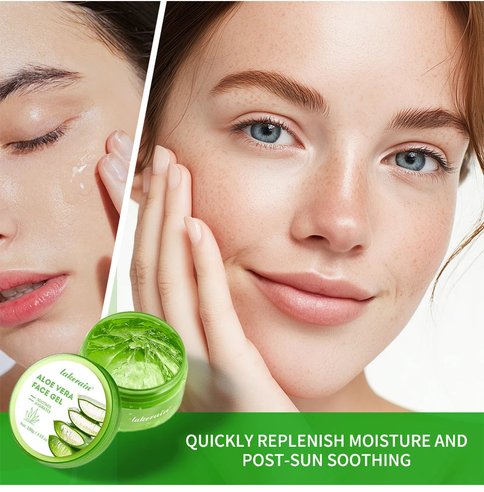 Aloe Vera Gel Lightening Moisturizing Soothing Natural Organic Aloe Vera Gel Reduce Redness Hydrate Exfoliation Skincare