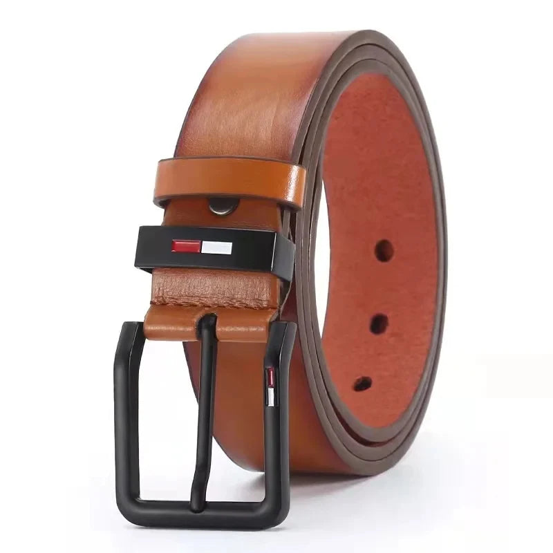 120cm High Quality Men Belt Alloy Square Male PU Leather Belt Men Male Strap Pin Buckle Fancy Vintage Jeans Waistband Strap