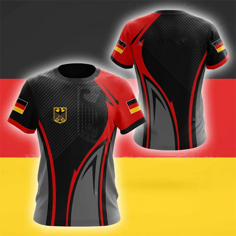 GERMANY T Shirt For Men German National Emblem Print T-shirts Ropa Hombre Summer O-neck Short-sleeved Tops Casual Unisex Tees