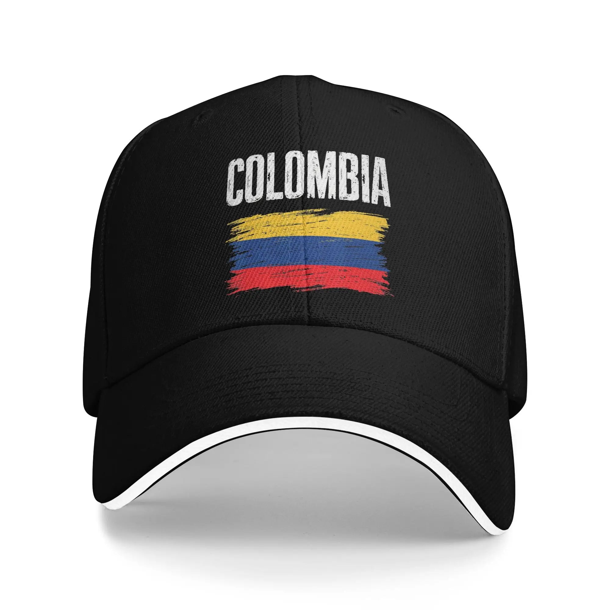 Summer Casual Baseball Cap Colombia Flag Map Print Outdoor Gym Trucker Hat For Female Male Wholesale  Classic Snapback Cap