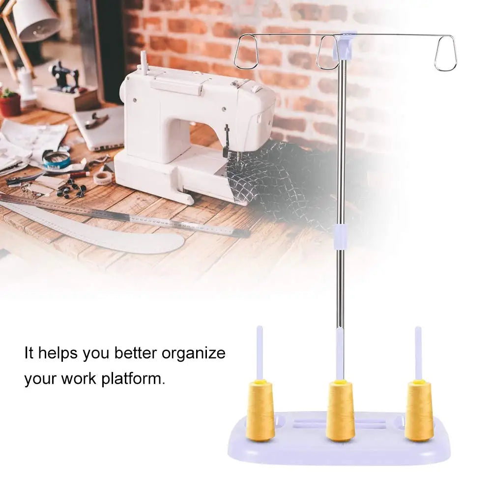 3 Spool Thread Holder Stand Light Weight Embroidery Machine Wire Rack For Domestic Sewing And Embroidery Machine Accessories
