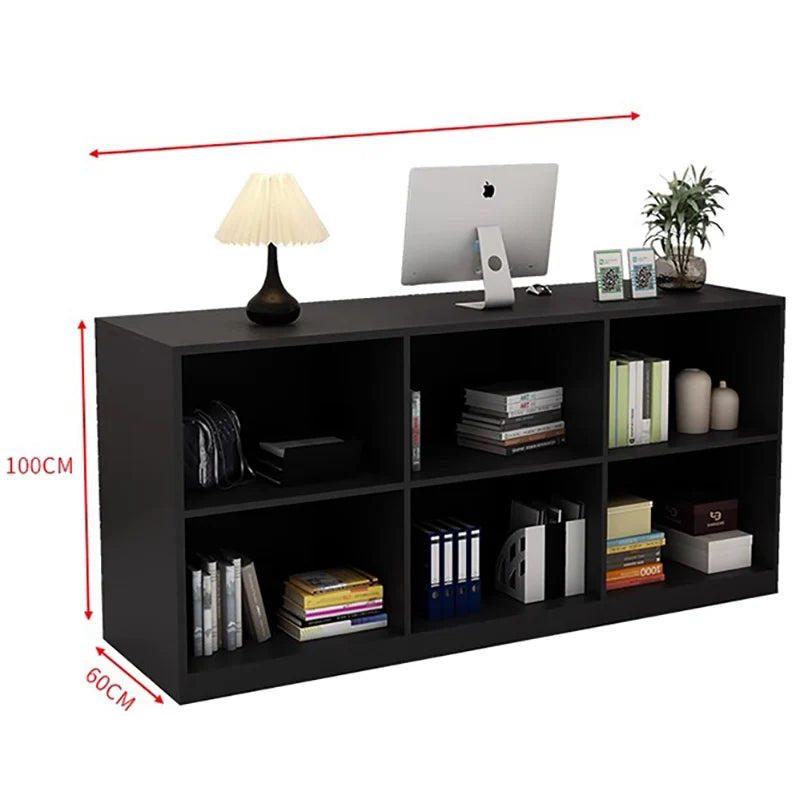 Aesthetic Storage Reception Desks Modern Beauty Office Hair Salon Reception Desk Counter Beauty Luxury Commercial Furniture
