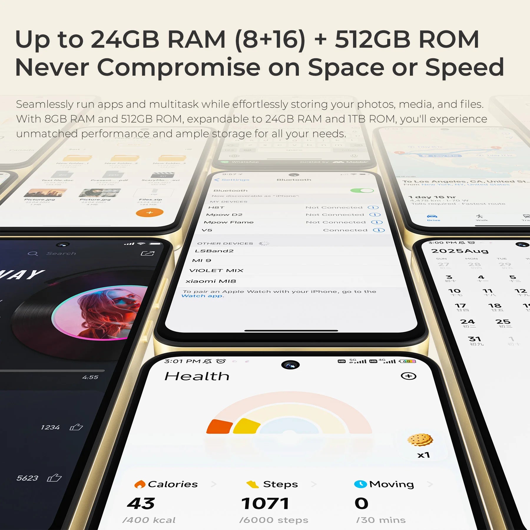 OUKITEL C69 Smartphone 6000mAh, 7.2” HD+ Large Screen 24GB(8+16)+256GB, 64MP Main Camera NFC Cellphone Android 15,120Hz,Dual 4G