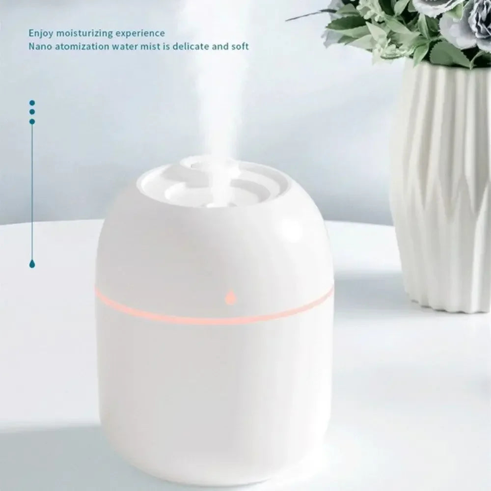 220ML Air Humidifier Cool Mist Aroma Diffuser LED Night Light power-off protect USB Humidificador For Home Office