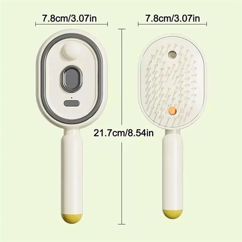 3 in 1 Electric Spray Air Cushions Massage Comb Self Cleaning Steam Essential Oil Brush Rechargeable Spray Scalp Massager Combs