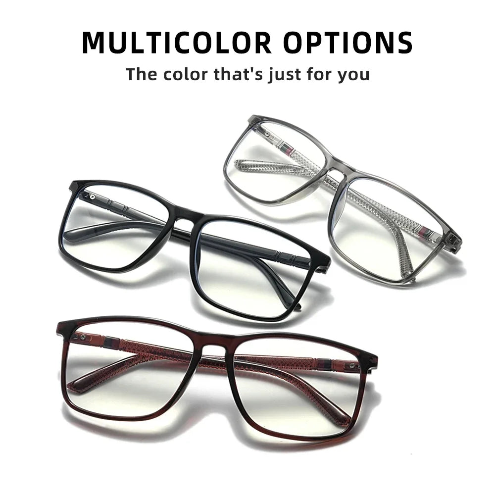 RBsunny Trendy Classical Reading Glasses Men Women Optical Lenses +1.0~+3.5 Presbyopic Hyperopia Rectangle Ultralight Glasses