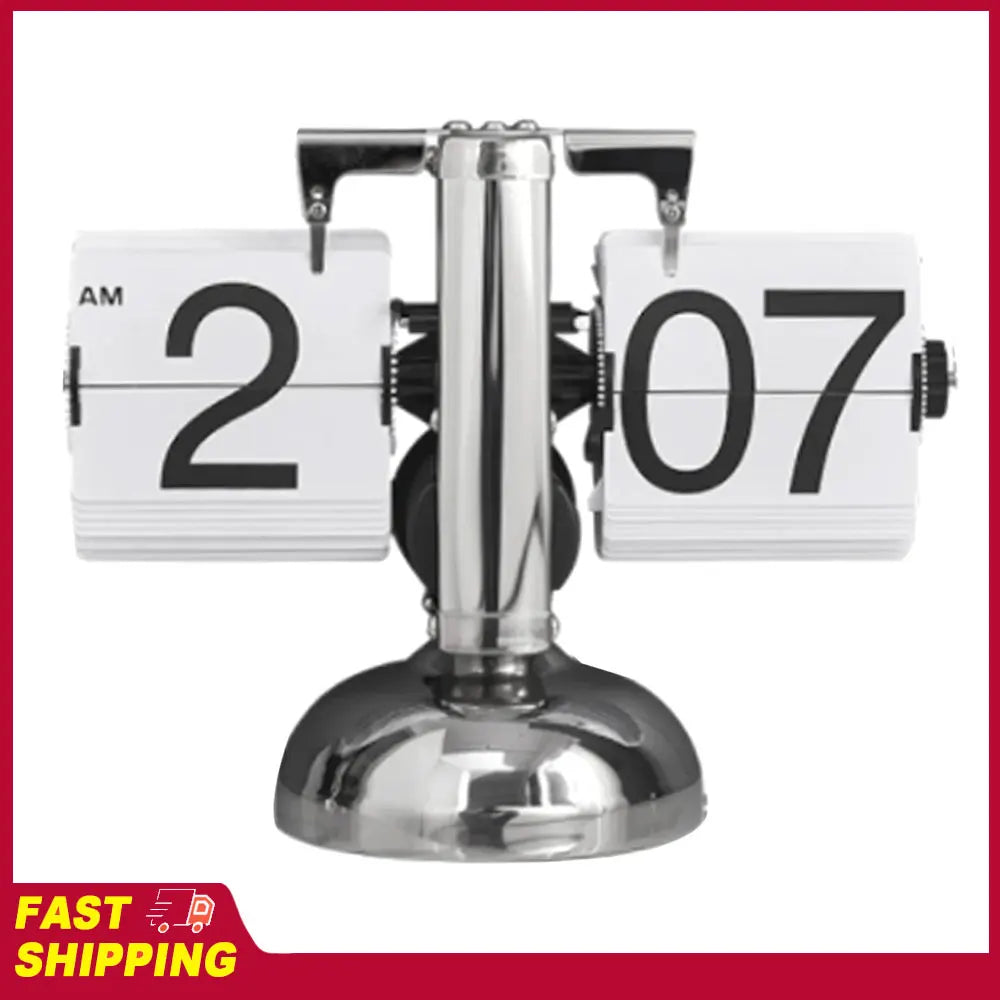 Clock Digital  Down Clock Retro Minimalist Single Foot Mechanical Auto  Clock Desk Clock for Home Livingroom