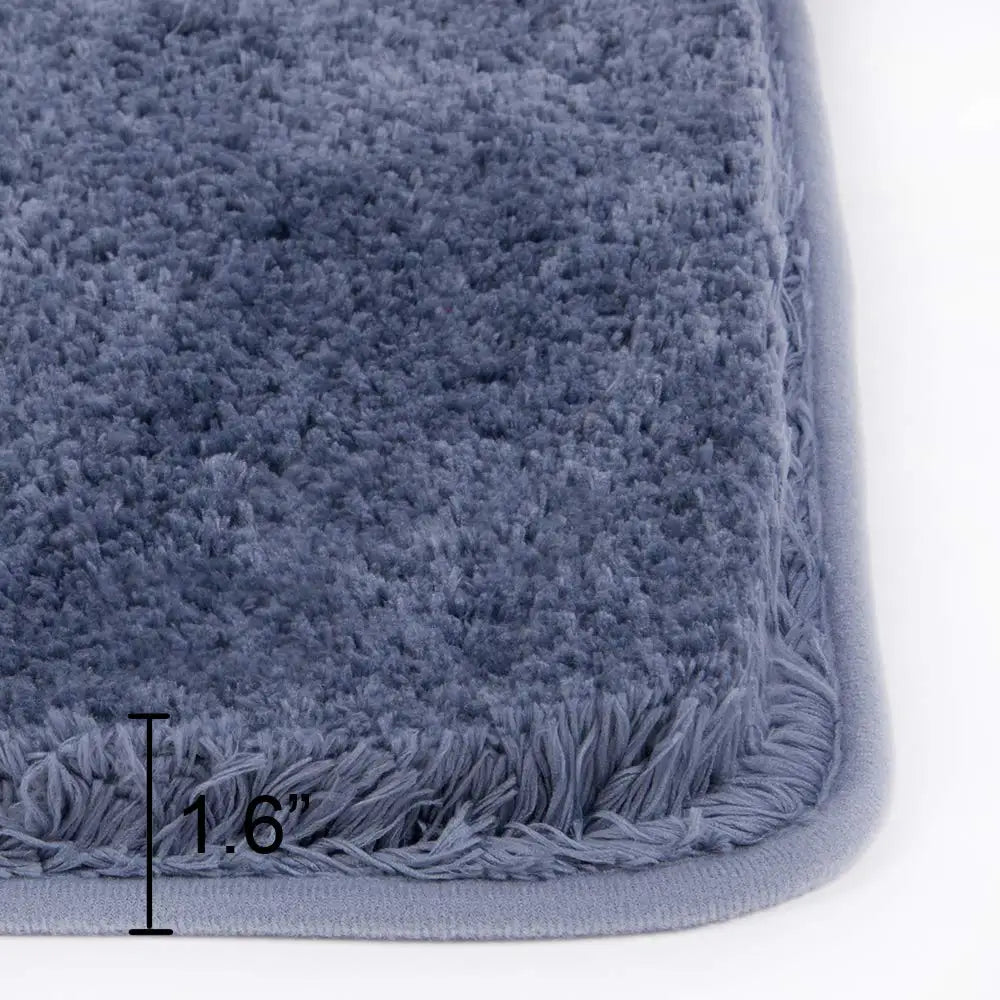 Soft Microfiber Shaggy Bath Rug, Non Slip Bath Mat, Thick Plush Rugs for Shower, Water Absorbent, Machine Washable, Bathroom