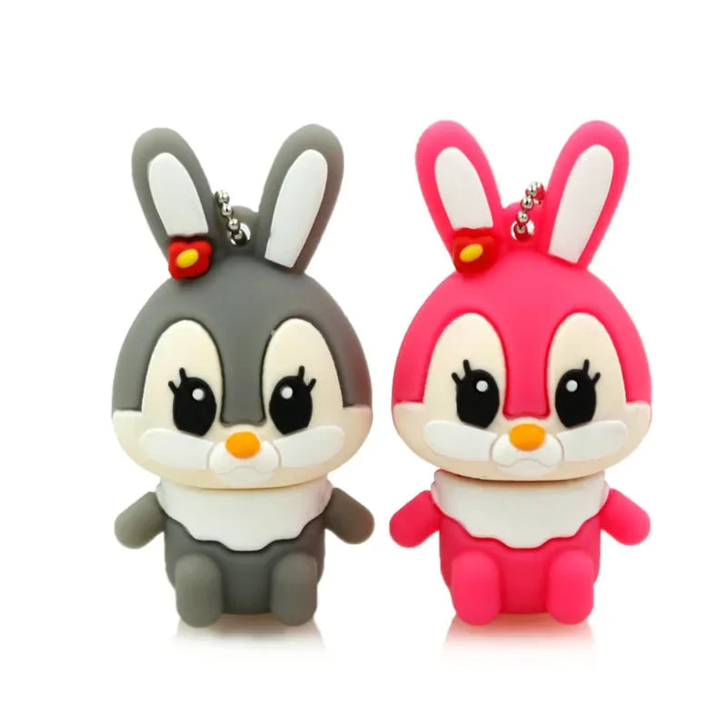 Cute Fairy Rabbit Usb Flash Drive for Phone Laptop 8GB 4GB Wedding Photography USB 32G Cartoon Stick Drive Cool Business Bidding