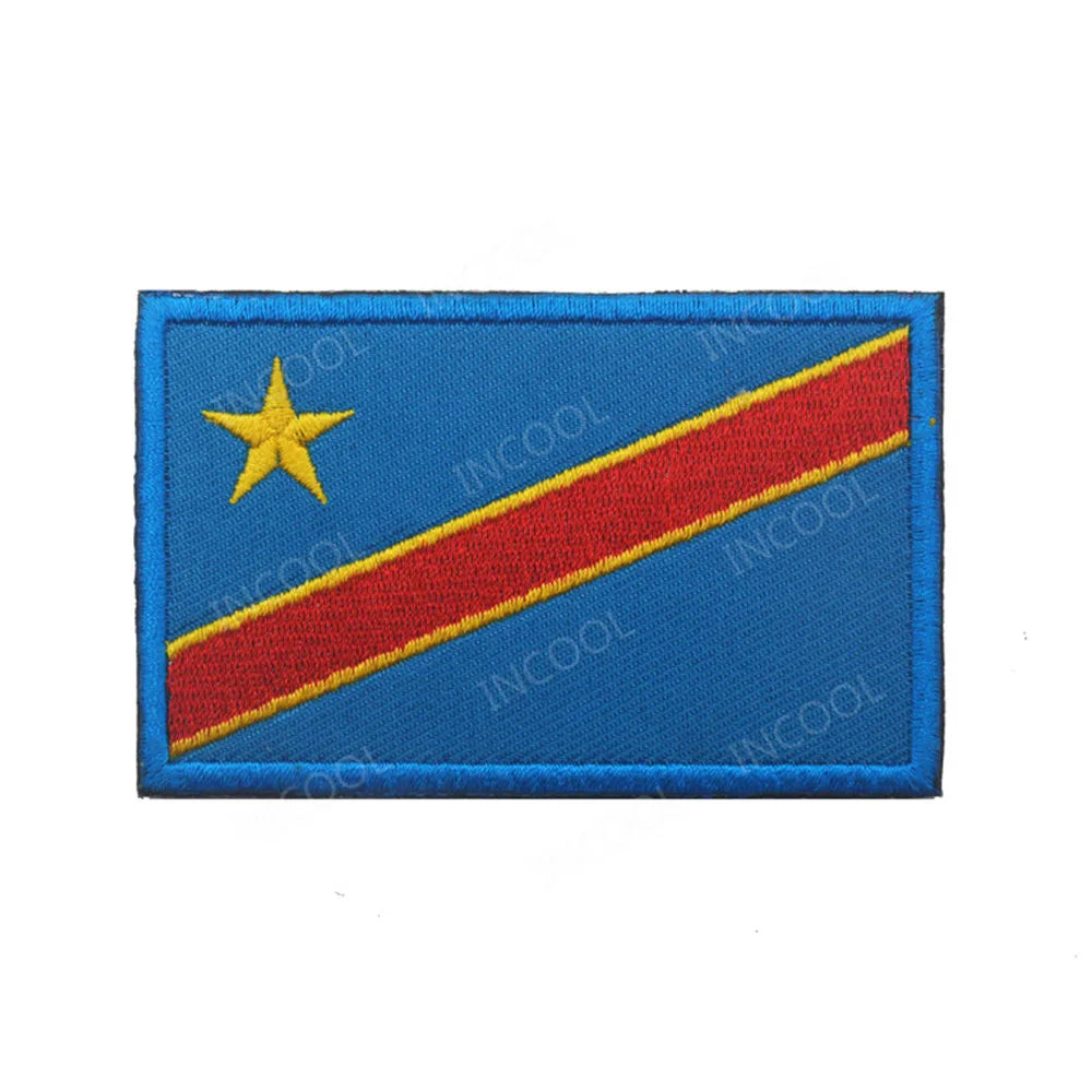 Africa Egypt Kenya Algeria Nigeria Tunisia Morocco Mauritius Guyana South Sudan Ghana Liberia Niger Congo Senegal Flag Patches