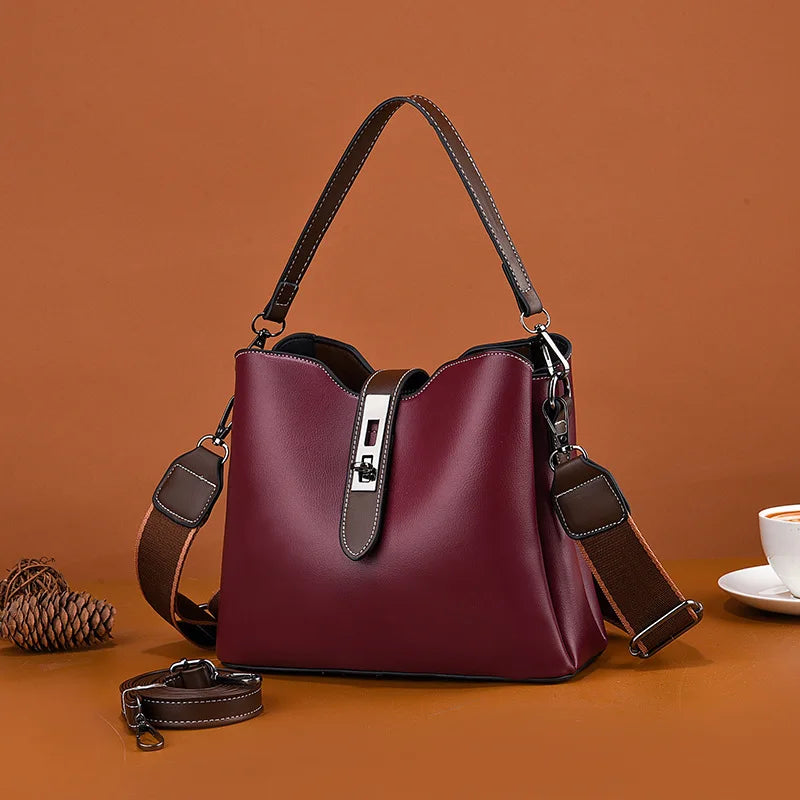 New Casual PU Backpack Women Shoulder Bags School Bags for Teenage High Quality Travel Tote Packbag Mochila Crossbady Bag Gril