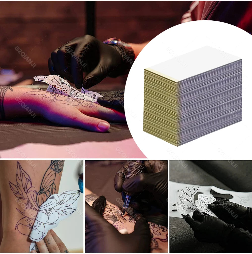 80mm Tattoo Stencil Printer Thermal Tattoo Printer with 3inch Transfer Paper Wireless Bluetooth Mini Portable Printer DIY Artist