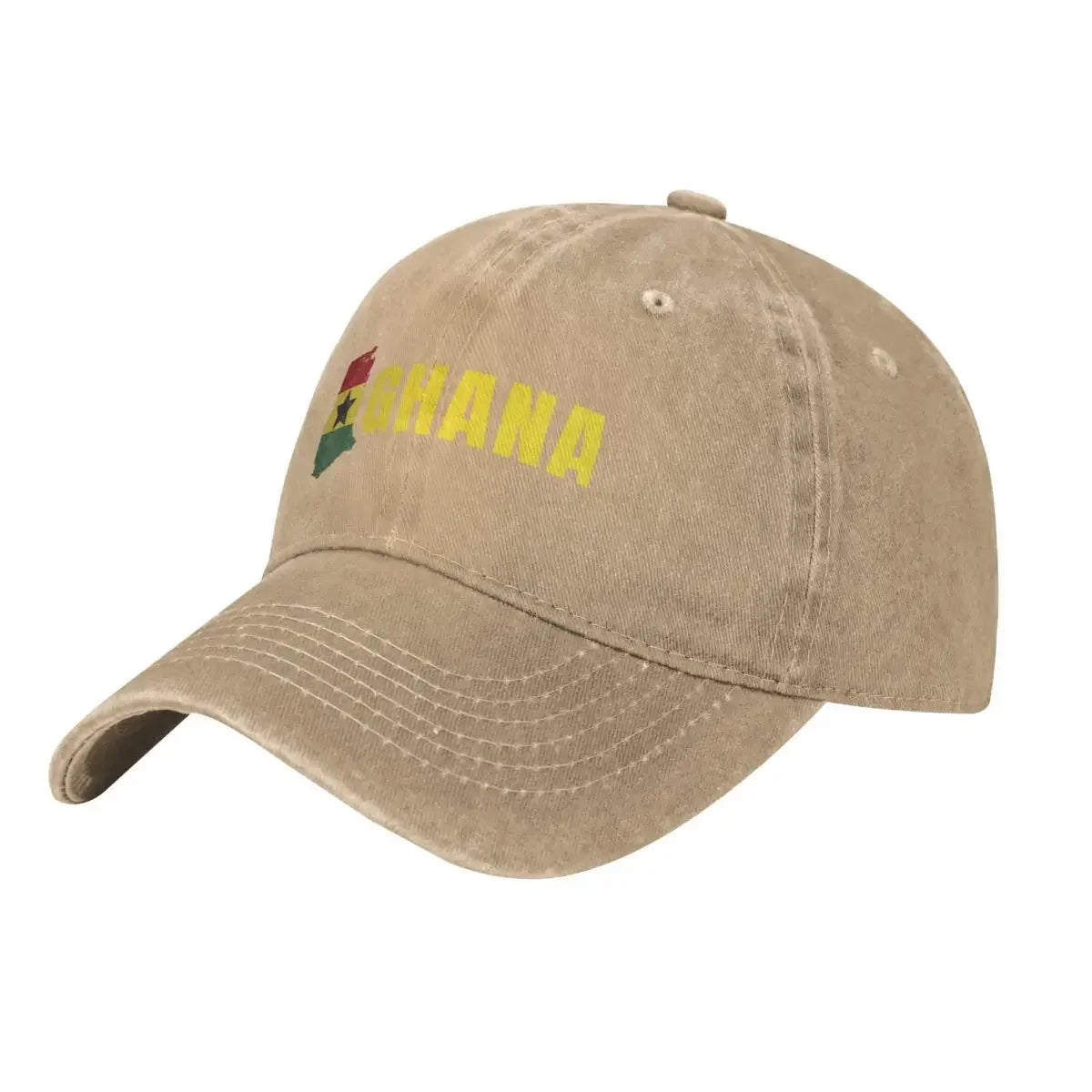 Ghana Holiday Baseball Cap birthday funny hat men's big size hat black Men Caps Women's