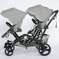 High View Twin Baby Stroller Two-way Sitting and Lying Lightweight Foldable Newborn Double Stroller Newborn Stroller