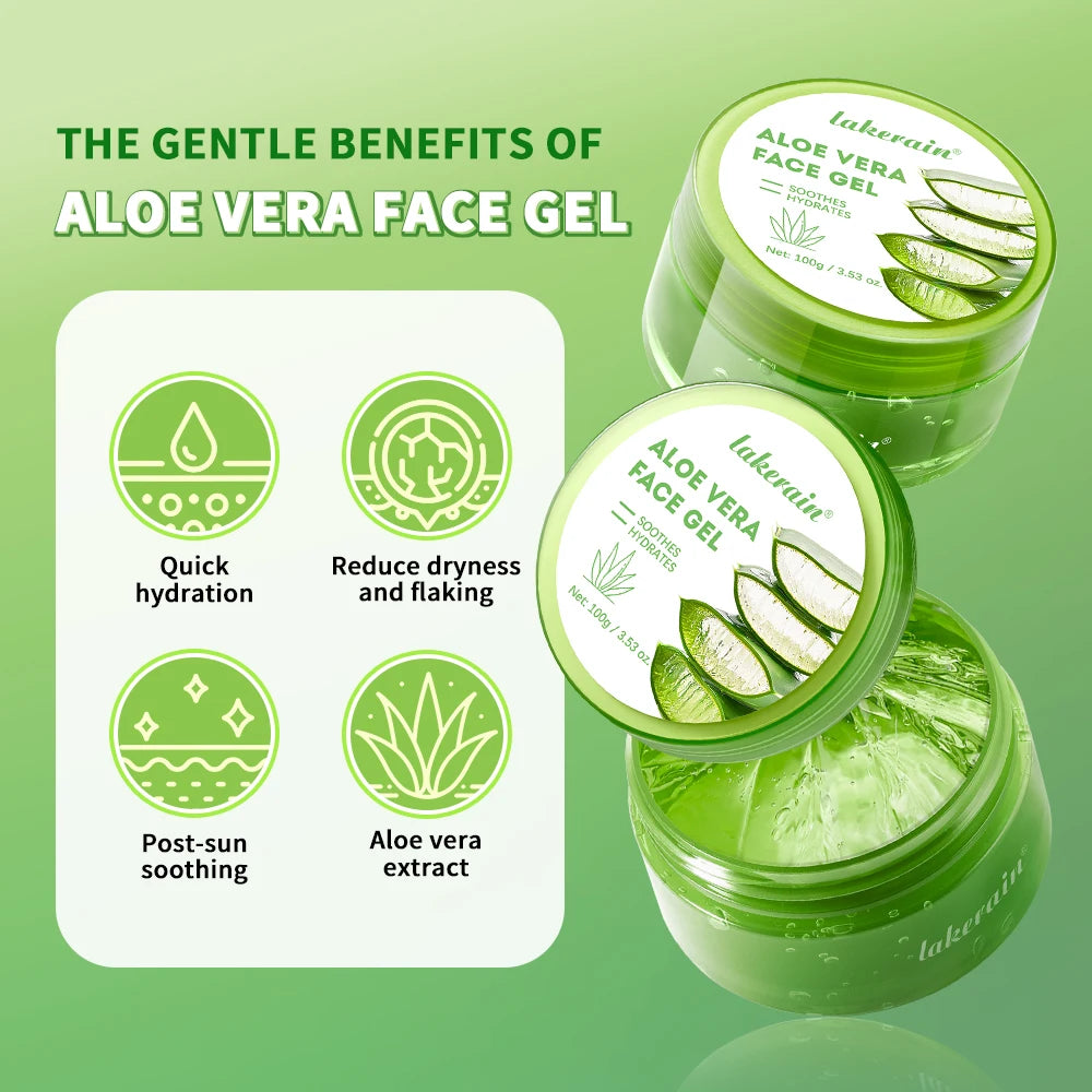 100g Aloe Vera Gel Moisturizing Soothing Aloe Vera Gel Creams Skin Nourishing Hydrating Face Cream Beauty Facial Skin Care