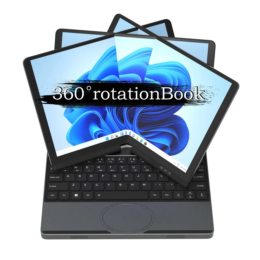 10.5Inch Touch Screen Laptop Intel N150 16GB DDR4 1TB SSD Portable Mini Office Notebook PC Full-function Type-C Port