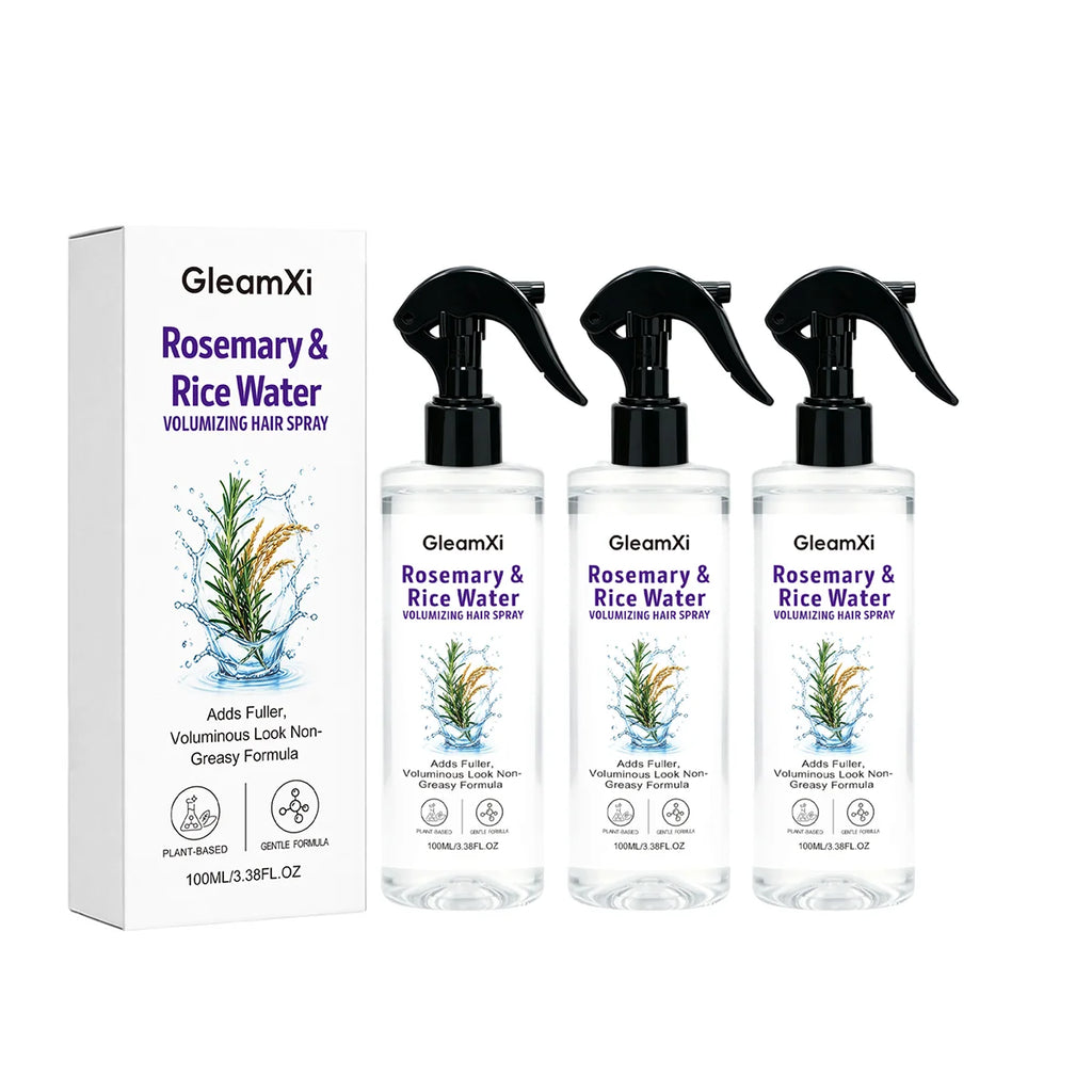 Rosemary & Rice Water Hair Spray Made with 100% Natural Extracts Lightweight Non-Greasy Formula For Softer Smoother-Looking Hair
