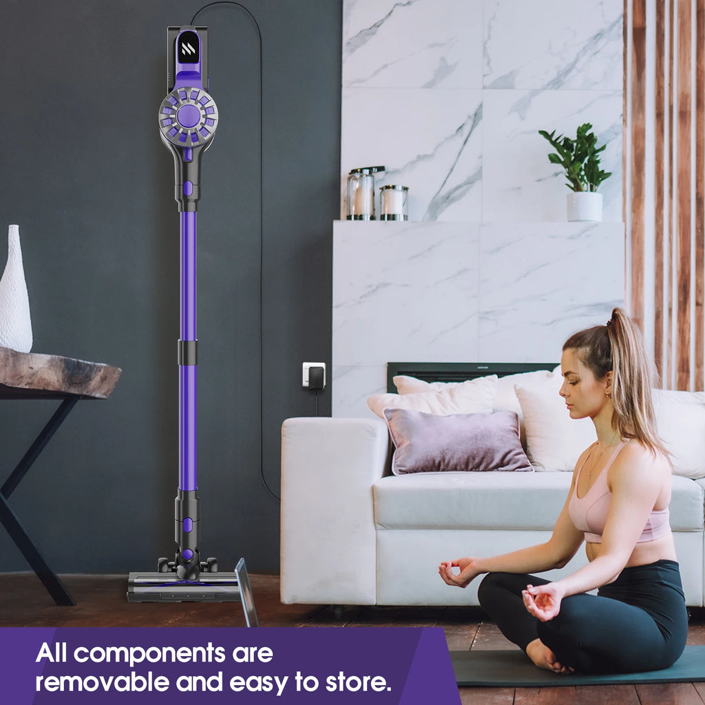 Household Portable vacuum cleaner small large suction hand-held pushrod 2-in-1 cleaning hair telescopic vacuum cleaner