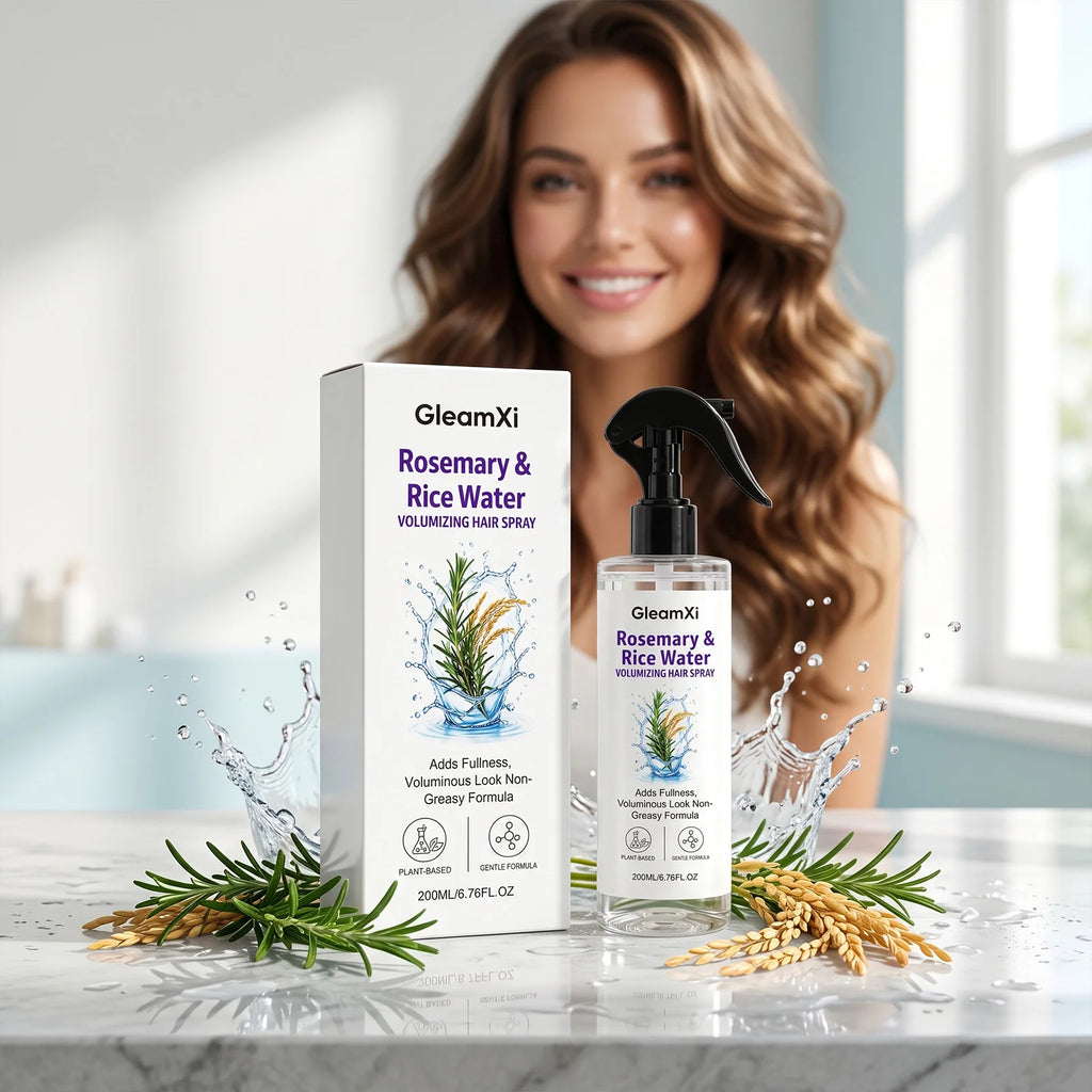Rosemary Rice Water Hair Root Nourishing Spray Volumizing Smoothing Frizz Control Moisturizing Mist Hair Styling Finishing Spray