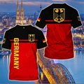 GERMANY T Shirt For Men German National Emblem Print T-shirts Ropa Hombre Summer O-neck Short-sleeved Tops Casual Unisex Tees