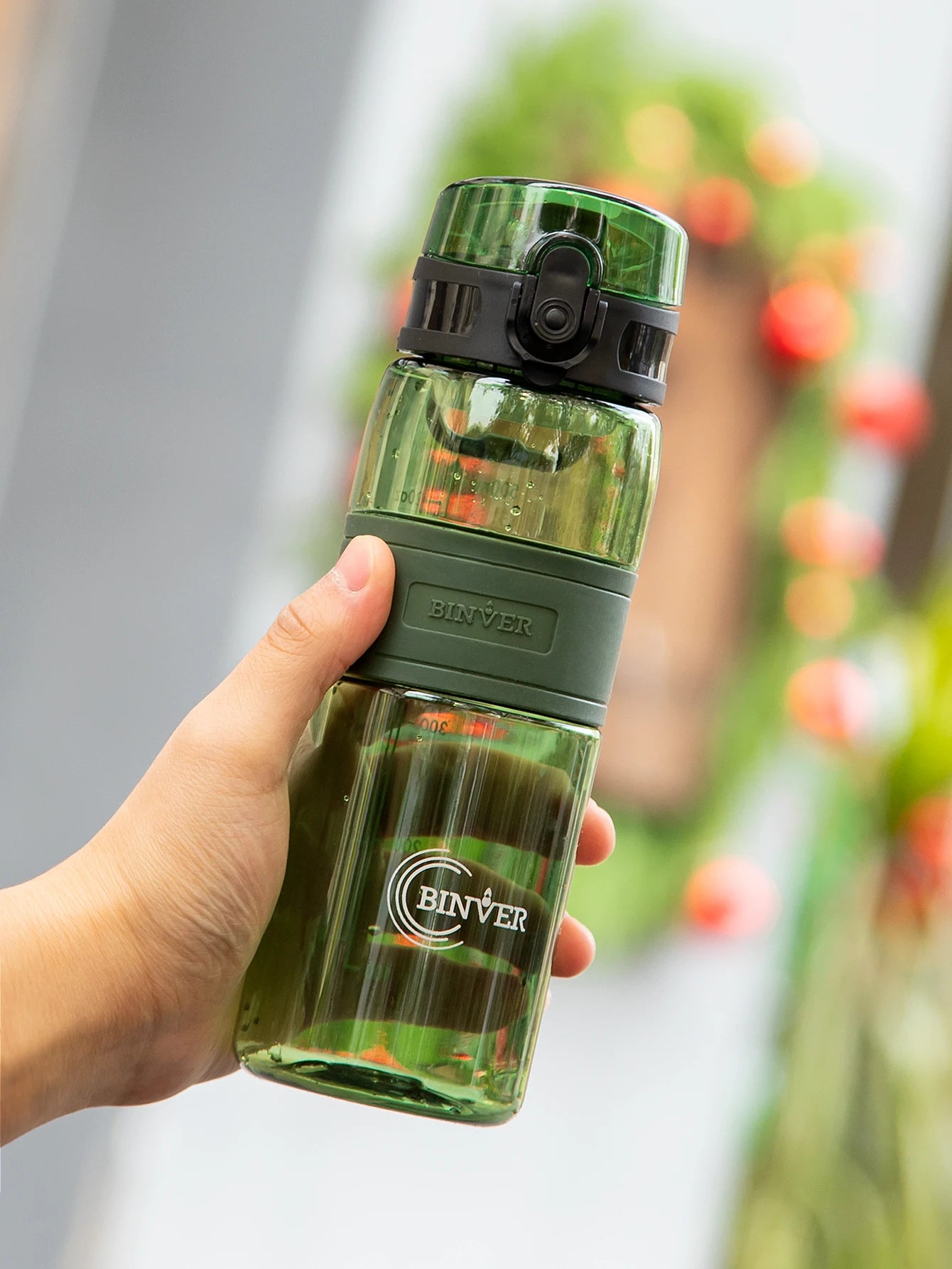 500ml Sports Water Bottle Portable Leak-proof Plastic Cup Drinkware With Tea Filter Tour Gym Outdoor Fitness Transparent Cup