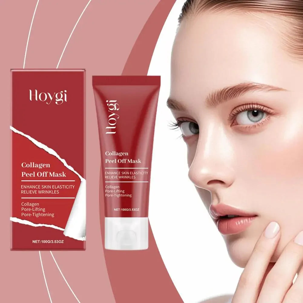 Collagen Peel Off Facial Mask Gently Cleansing Deeply Hydrating Moisturizing Face Mask Korean Skin Care Cream 75ml/100g