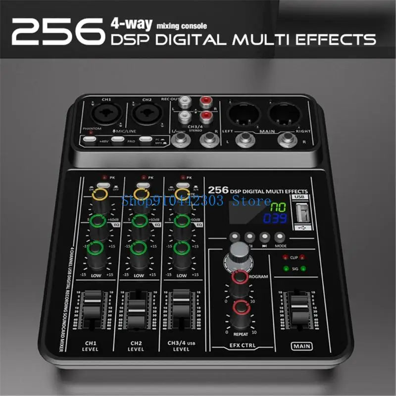 L4MD Advanced 4Channel Audios Mixer Audios Consoles USB Playbacks for Concerts