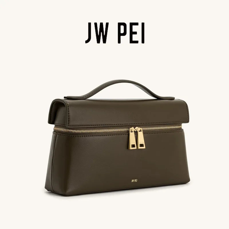 JW PEI Lunchbox Bag, Box Bag, Shoulder Bag, Crossbody Bag, Women's Handbag, Genuine Leather Bag, Storage, Mini