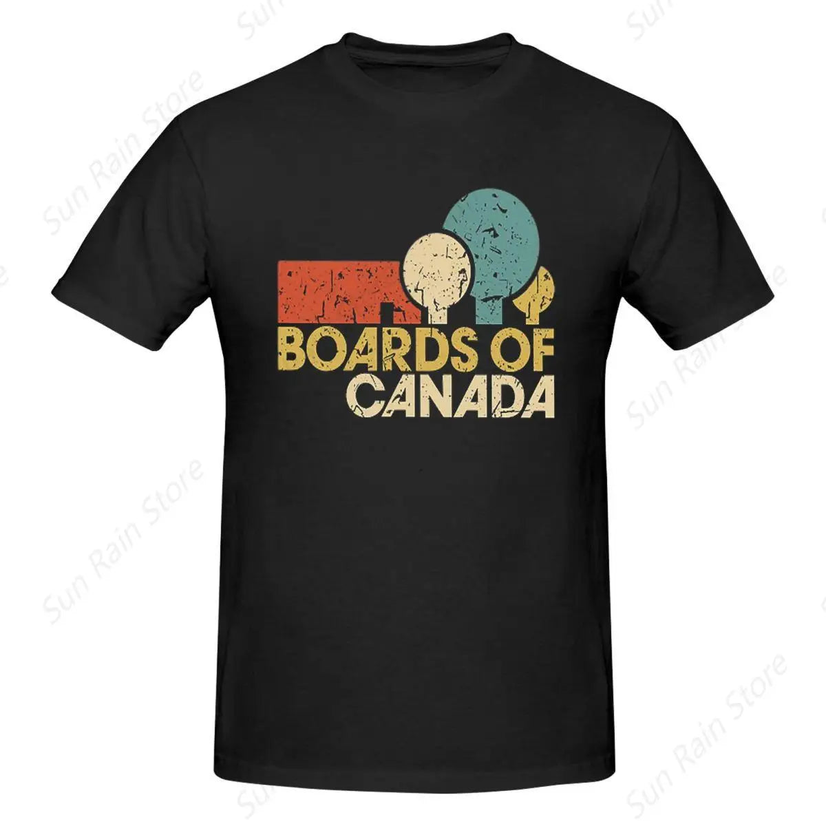 BOARDS OF CANADA In Cramped Quarters T-Shirt for Men Cotton Oversized T Shirts Men's Short Sleeve O-Neck Summer Clothes Tops