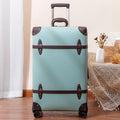 2025 New Vintage Luggage Set 20 inch Boarding Box 28 Inch Large Capacity Suitcase 14'' Cosmetic Case PP+PU Rolling Luggage