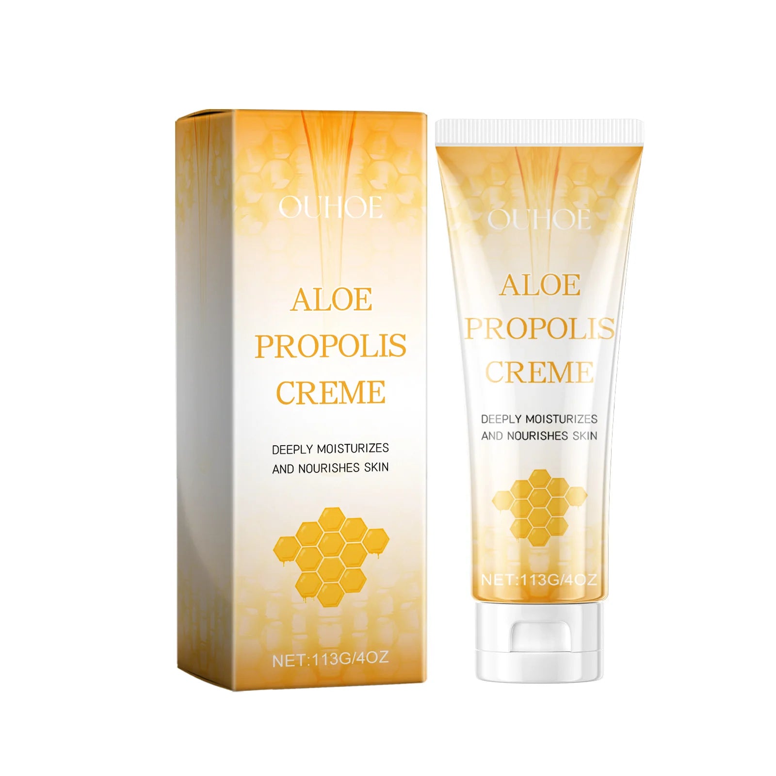 OUHOE Aloe Propolis Moisturizing Cream Soothing Nourishing Wrinkles Remover Hydrating Rejuvenating Brightening Skin Care Lotion