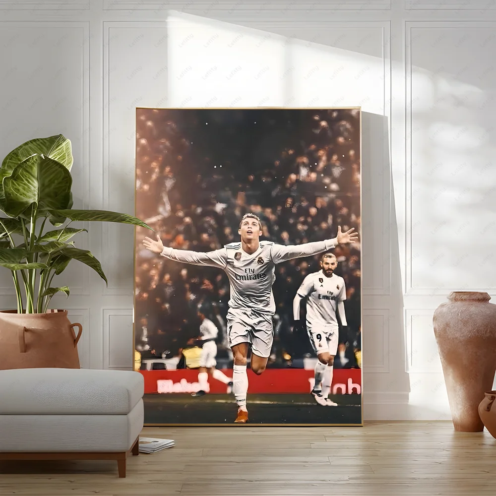 C-Cristiano R-Ronaldo CR7 Classic Vintage Poster Wall Art Painting Study Nordic Home Decor