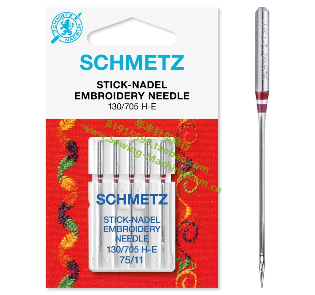5pcs 1bag German Schmetz 130/705h-e Household Embroidery Machine Needle Family Sewing Machine Needle