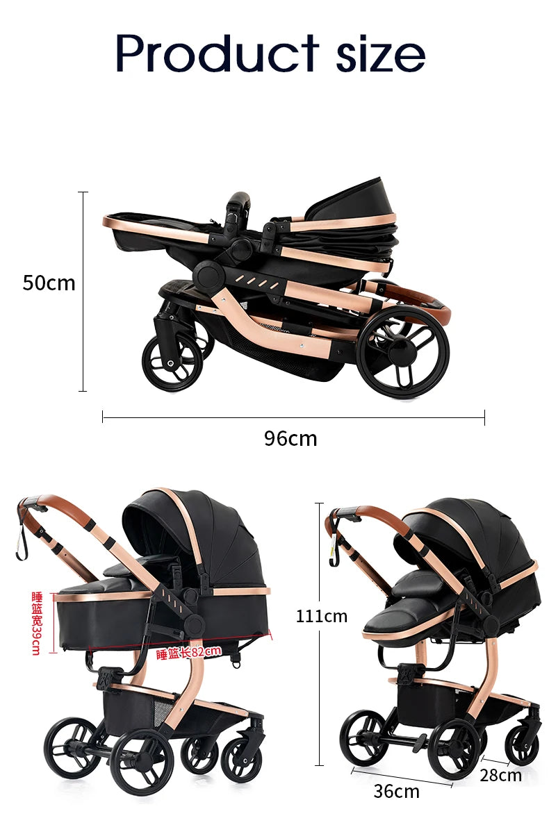 Baby Stroller Lightweight Strollers Luxury Baby Cars Baby carriage Stroller 3 in 1 Newborn Mother Kids Stroller Folding Stroller