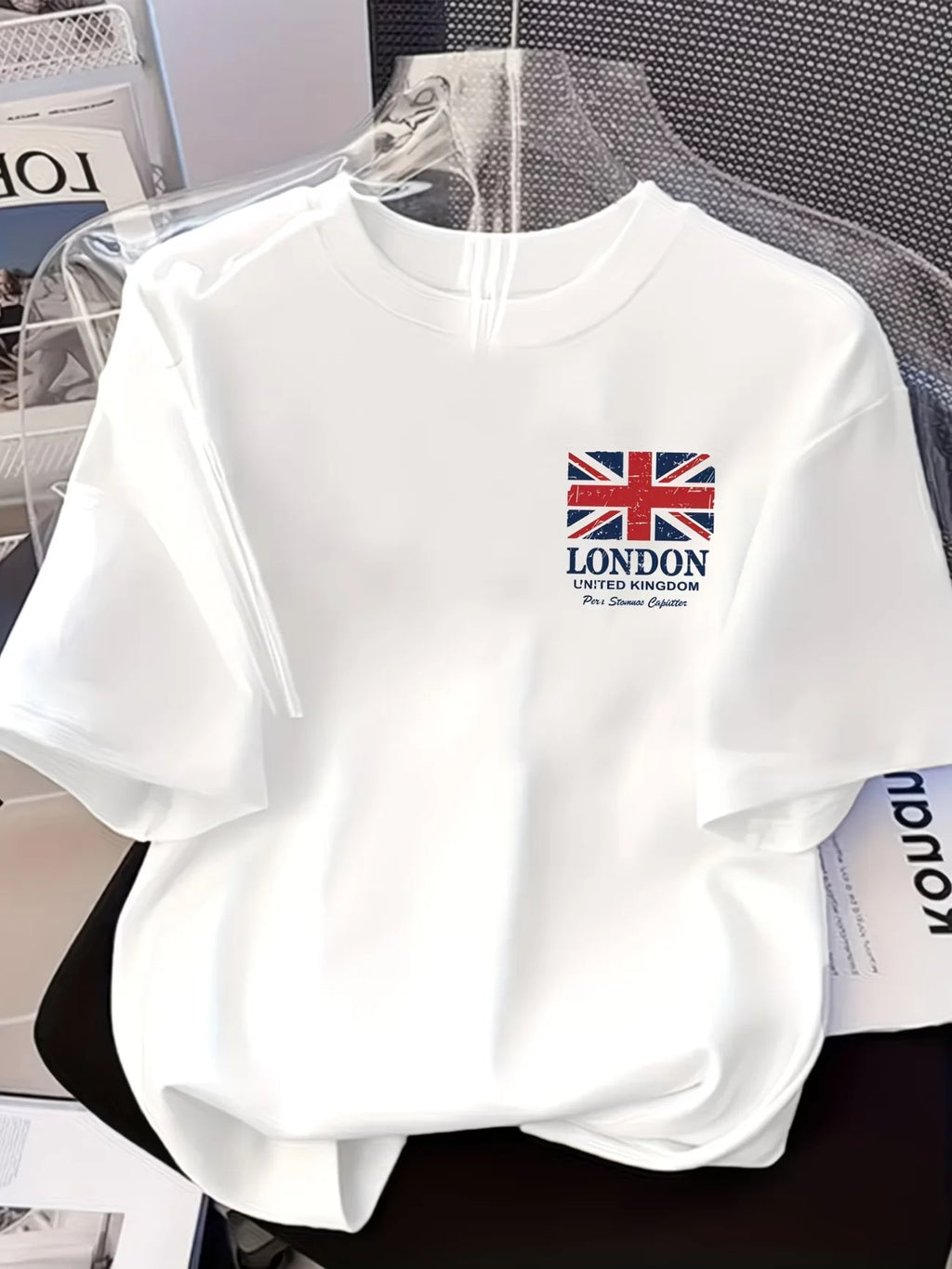 British Flag London United Kingdom Graphic T Shirt Men Women Summer Short Sleeve Casual Vintage UK Souvenir Streetwear Tops