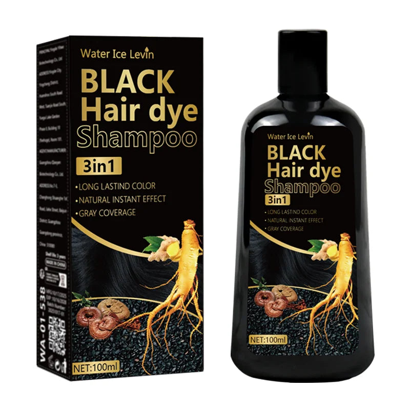 Natural Black Hair Dye Mild Non-Irritating Formula. Rich Lasting Color. Conveniently Skip Salons. Perfect Friends Elders.