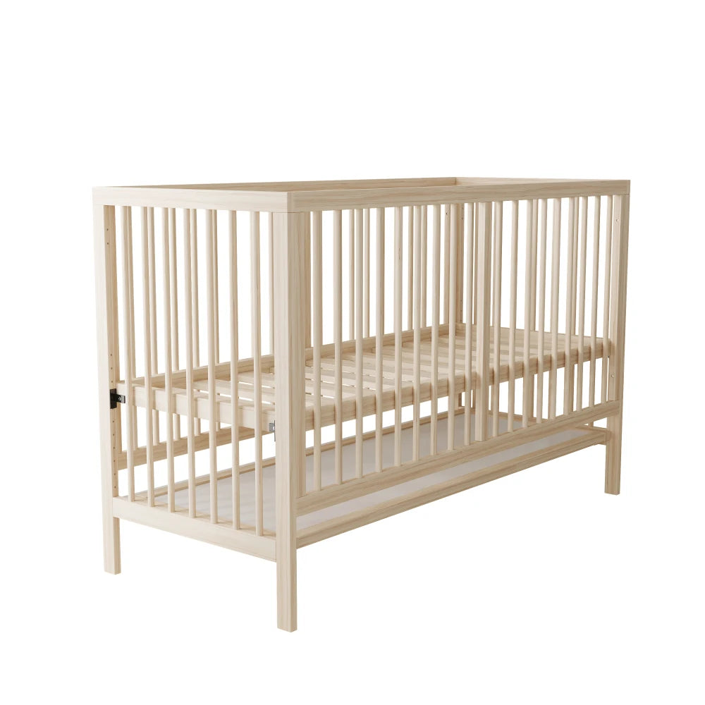 Multifunctional Wooden Baby Cot That Can Convert To Extra Bed Painting Board Rack Desk Height Adjustable Without Mattress