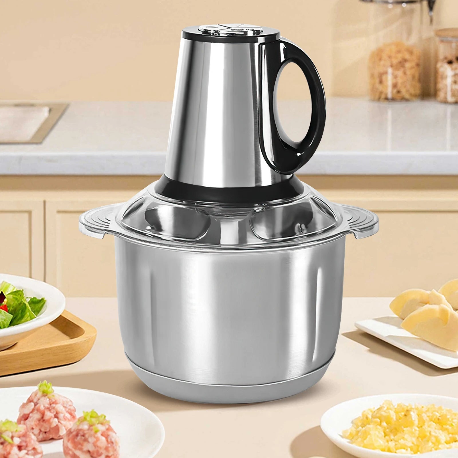 5L Electric Meat Grinders 304 Stainless Steel Food Crusher Vegetable Slicer Chopper Mincer Baby Food Processor for Dog Food