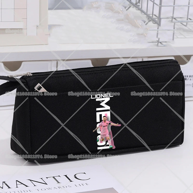 CR7 Pencil Cases Cartoon Football Star Ronaldos Large Pen Bags Fashion Boys Girls Pencil Bag School Stationery Supplies Gift New