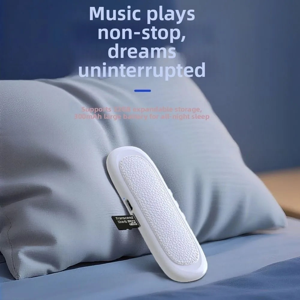 Bluetooth 5.4 Under Pillow Speaker Stereo Sound Noise Reduction Bone Conduction Speaker Timed Shutdow Deep Bass Music Player