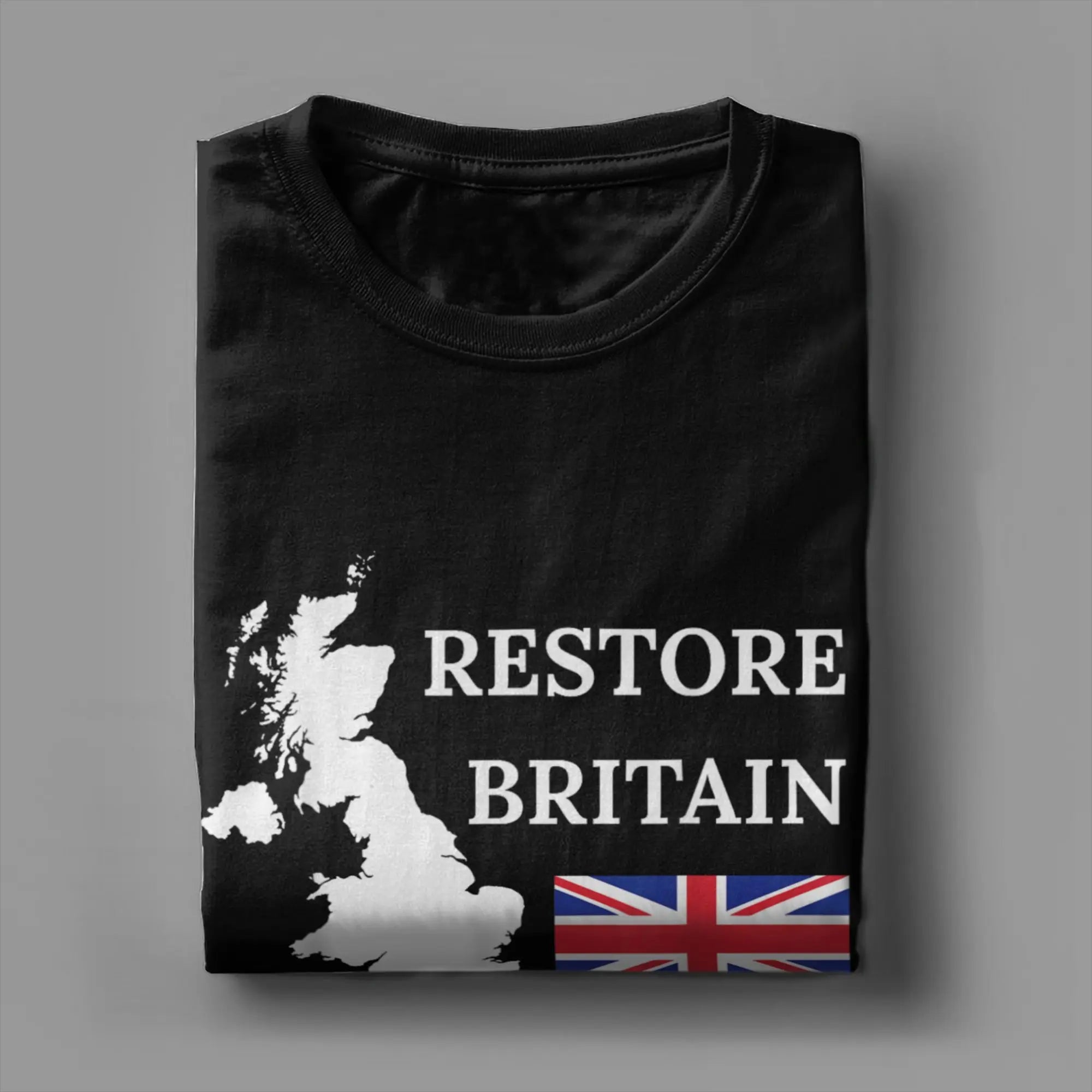 British Restore Britain Rupert Lowe UK United Kingdom T-Shirt for Men  Cotton Tee Shirt Crewneck Short Sleeve T Shirt Clothes
