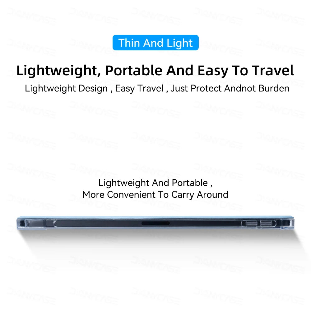 For iPad 10th 11th Generation A16 Air 4 5 6 7 Pro 10.9 11 2024 2025 Magnetic Flip Smart Cover Soft Silicone Pencil Holder Case
