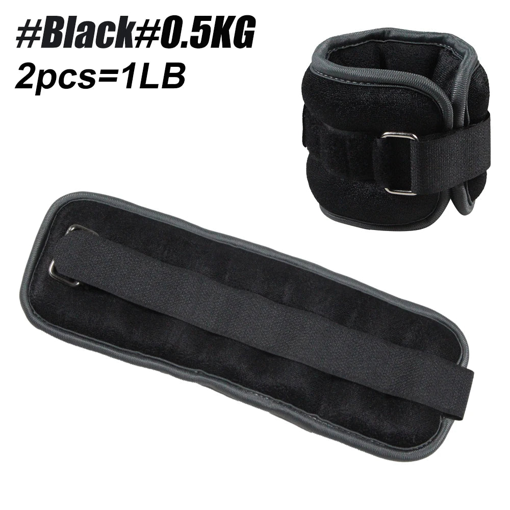 1 Pair Ankle Wrist Weights for Men and Women, (0.25kg/0.5kg Each Pack) Leg Arm Wrist Weights with Adjustable Strap for Fitness