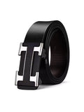 New men's belt letter buckle tide wide fashion casual Joker business belts.